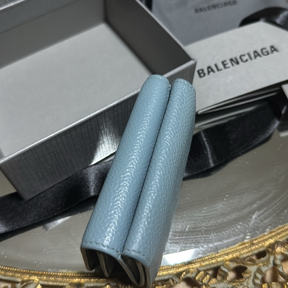 Balenciaga wallet light blue wallet full inclusion - Picture 9 of 11